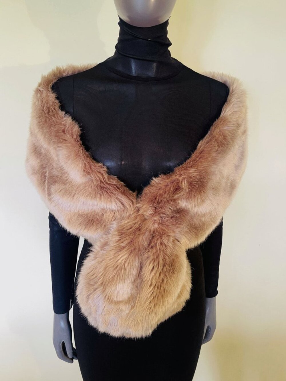 Faux Fur Shrug, Wrap, Scarf, Elegant Fur Stole